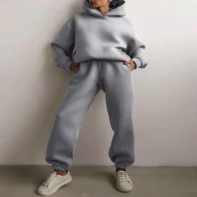 Women's Cozy-Chic Hooded Two-Piece Tracksuit- Casual Style, Effortless Confidence