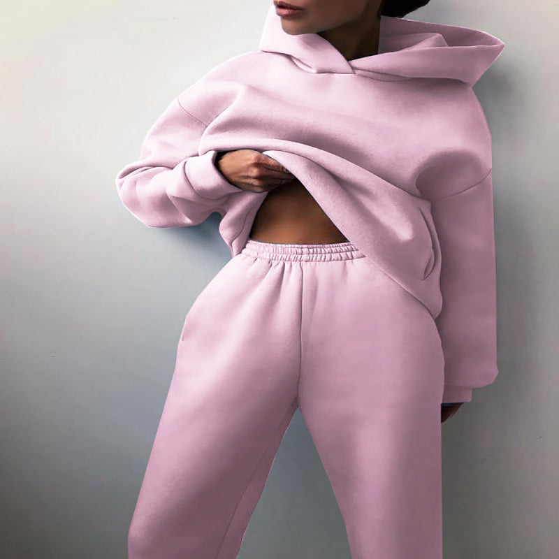 Women's Cozy-Chic Hooded Two-Piece Tracksuit- Casual Style, Effortless Confidence