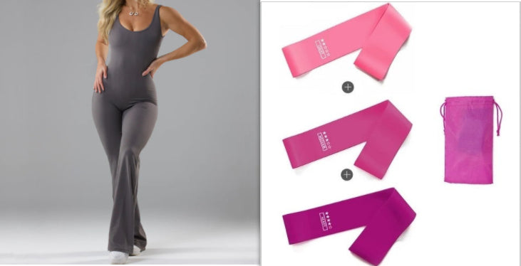 SculptFlex Backless Workout Jumpsuit — Slim Fit, Hip-Lift Design for Yoga & Activewear
